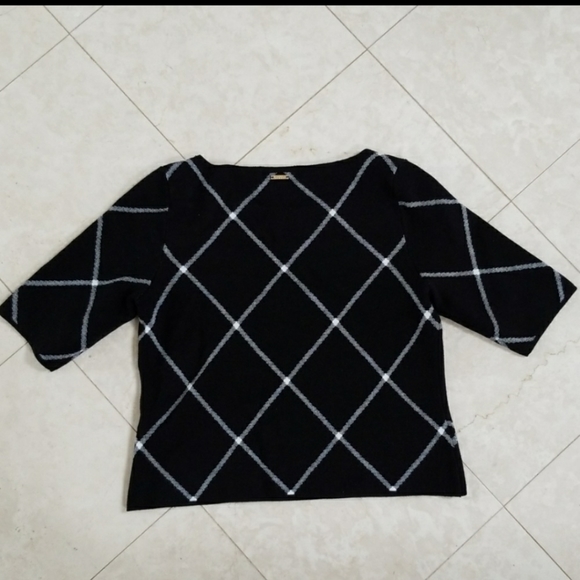 Ivanka Trump Black and White Top Size S/M - Picture 3 of 4